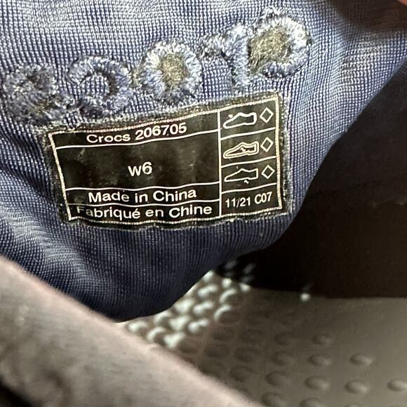 Crocs LITERIDE 360 PACER Womens Size 6 Blue Rubber Athletic Shoes Sneakers EUC - Picture 10 of 10